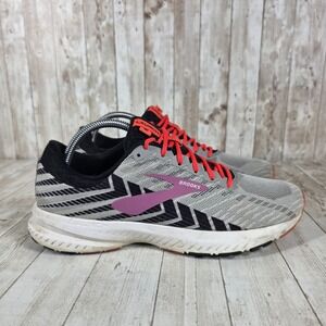 Brooks Launch 6 Women's Running Shoes Gray Pink Lace Up Athletic Sneakers‎ 10